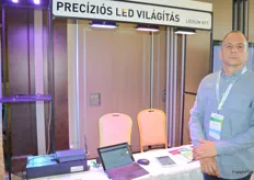 Csaba Mesterhazy, from Ledium, is busy developing an LED light controller for current research and eventual commercial purposes. He says by altering the light it will assist growers to change the taste of tomatoes to be sweeter while peppers can be made spicier.
